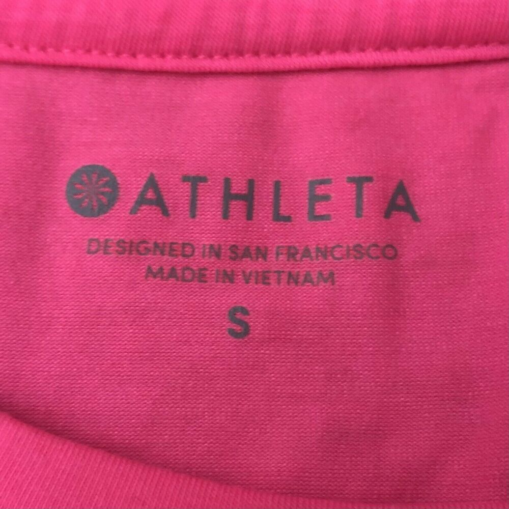 Athleta Sleeveless Top Small Oversized Lightweight Pink Tank - Picture 8 of 10